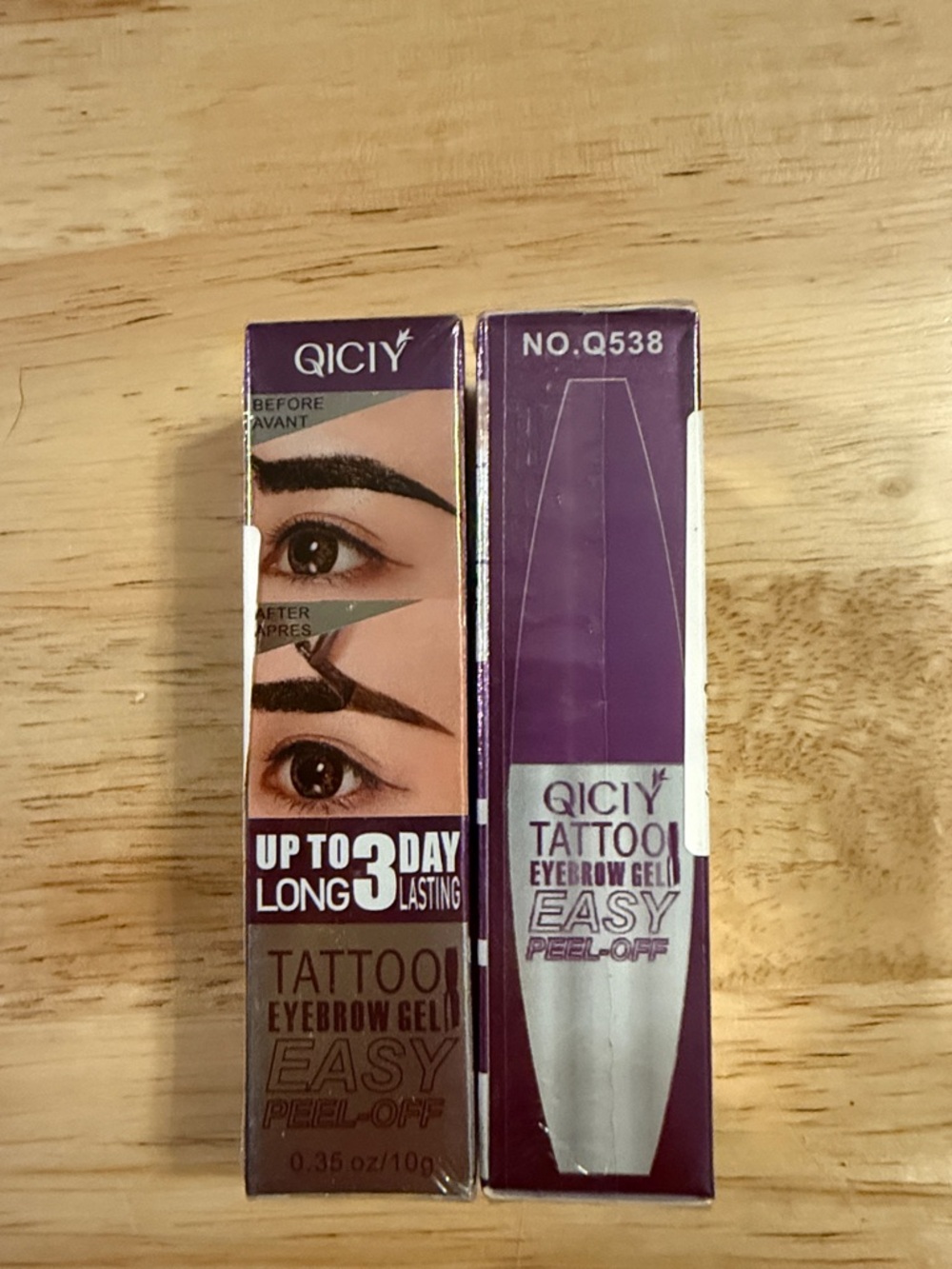 Tattoo Eyebrow Gel Peel-Off in Light brown 2 boxes